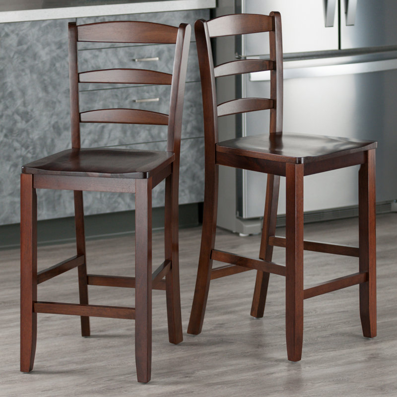 Red Barrel Studio® Apte Solid Wood Bar & Counter Stool & Reviews Wayfair